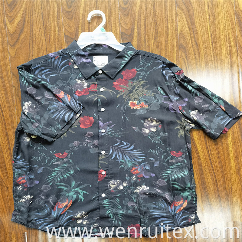 Men S Short Sleeve Shirt Summer Printed Shirts